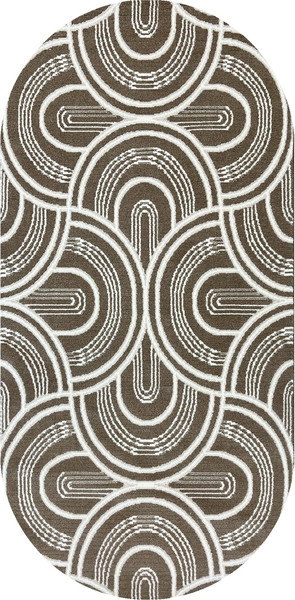 Ковер Safyun Bravo / SN550-LIGHT-BROWN-OVAL - фото