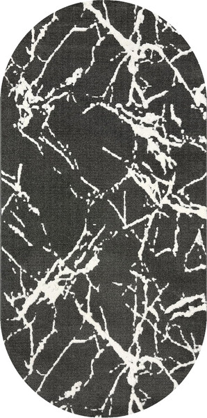 Ковер Safyun Bravo / SN539-GREY-CREAM-OVAL - фото