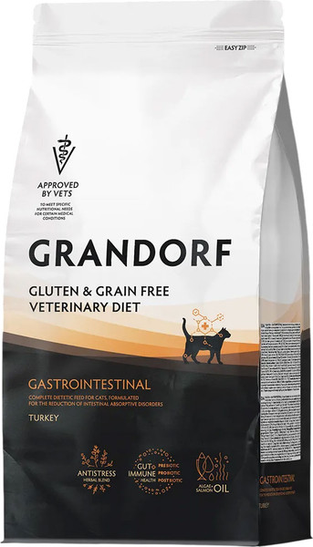 Сухой ветеринарный корм для кошек Grandorf Vet Cat Gastrointestinal - фото