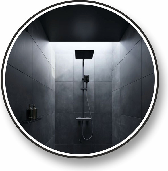 Зеркало Алмаз-Люкс Cairo Blaсk 80dh-6