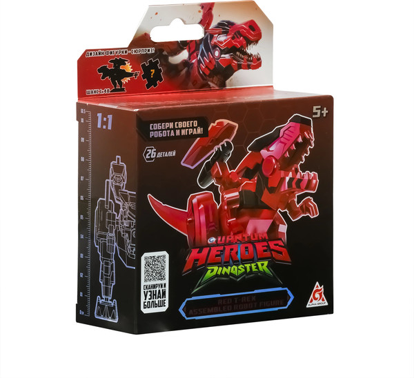 Игрушка-конструктор Dinoster Робот. Ти-Рекс / 69048