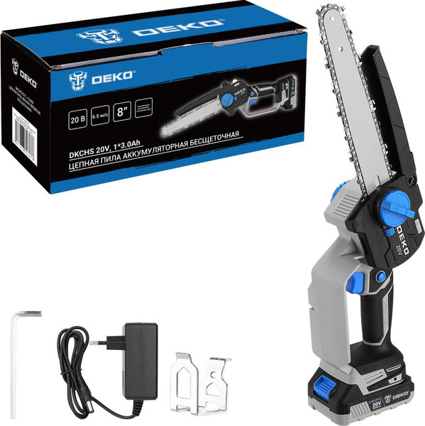 Пила цепная аккумуляторная Deko DKCHS 20V / 085-2010 - фото