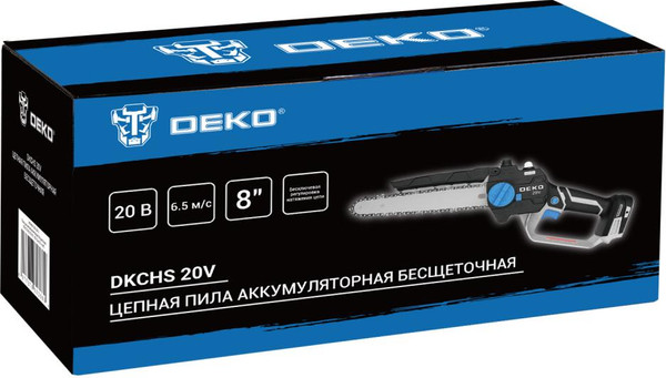 Пила цепная аккумуляторная Deko DKCHS 20V / 085-2015