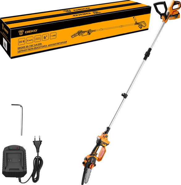 Пила цепная аккумуляторная Deko DKCHS 20-150 / 085-4447