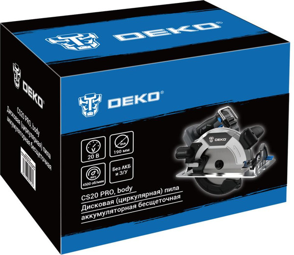 Дисковая пила Deko CS20 PRO / 084-1156