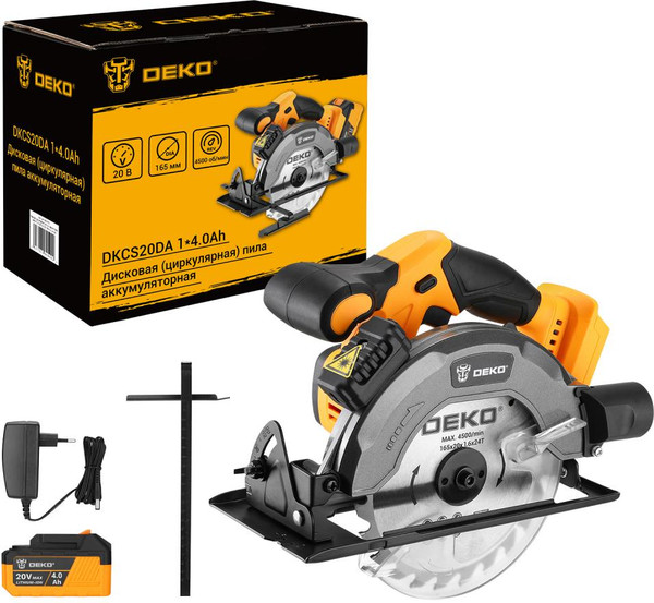 Дисковая пила Deko DKCS20DA / 085-1155 - фото