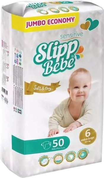 Подгузники детские Slipp Bebe №6 15+кг - фото