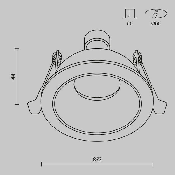 Точечный светильник Maytoni DL126-GU10-B