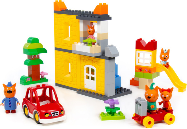 Конструктор Полесье Макси Три кота. Дом котов / 94944