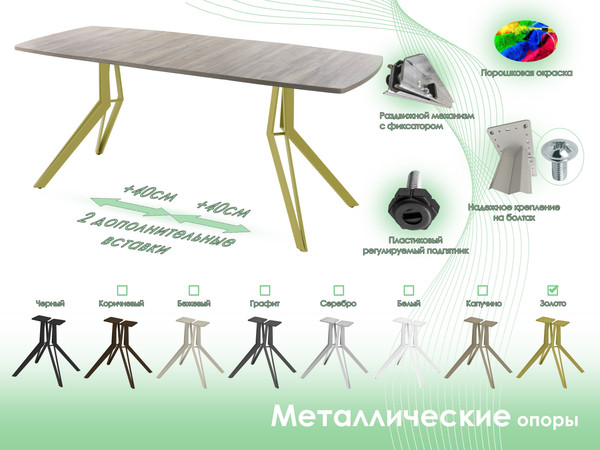 Обеденный стол AMC Elite / Е21(1200) D6
