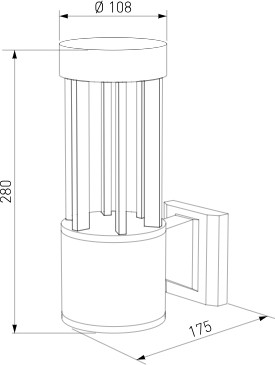 Бра уличное Elektrostandard Apart 35193/W