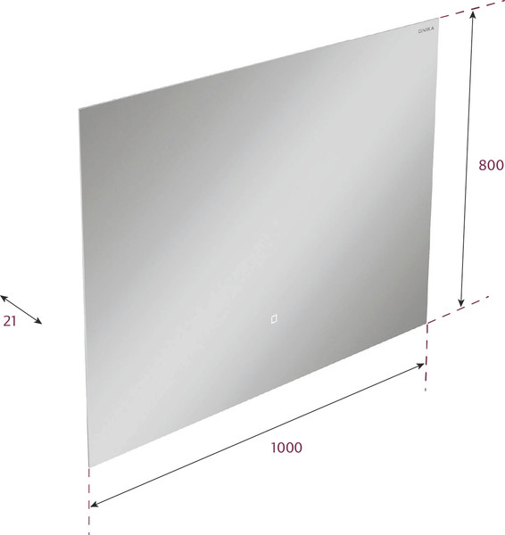 Зеркало Onika Люма 100 / 210020