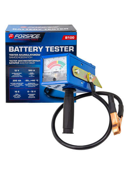 Тестер аккумуляторной батареи Forsage F-B100