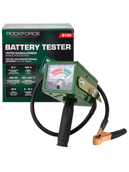 Тестер аккумуляторной батареи RockForce RF-B100
