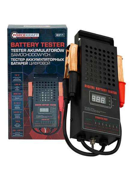Тестер аккумуляторной батареи ForceKraft FK-8311