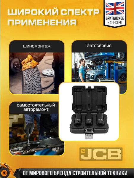 Набор головок слесарных JCB JCB-4032TH
