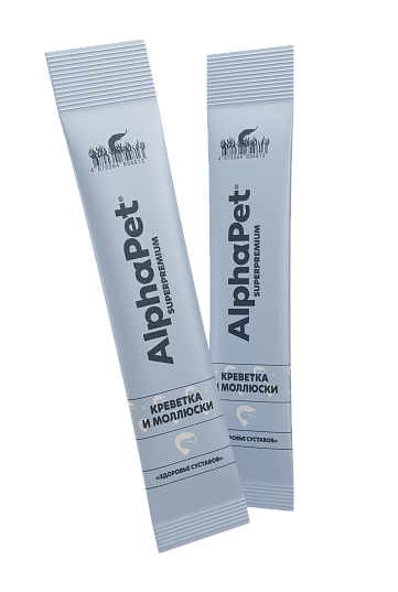 Лакомство для кошек AlphaPet Superpremium Крем с креветкой и моллюсками / 340002