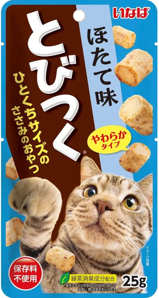 Лакомство для кошек Inaba Тобицуку со вкусом морского гребешка - фото