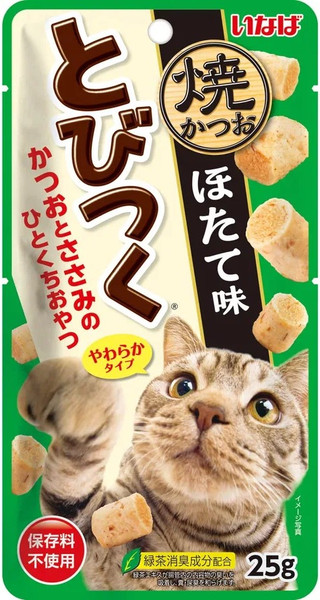 Лакомство для кошек Inaba Тобицуку Якикацуо со вкусом морского гребешка - фото