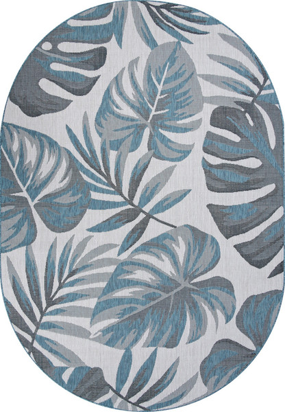 Циновка Merinos Kair S126-OVAL-BLUE - фото