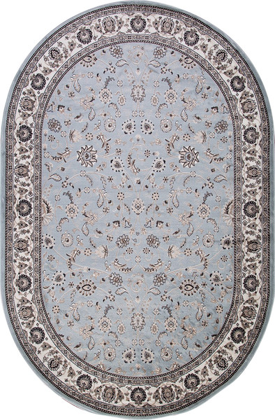 Ковер Merinos Valencia Deluxe d251-OVAL-L.BLUE-BROWN - фото