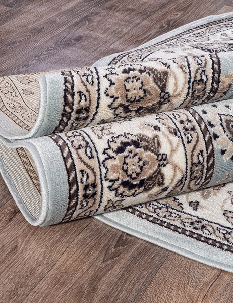 Ковер Merinos Valencia Deluxe d251-OVAL-L.BLUE-BROWN