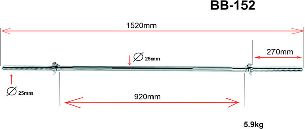 Гриф для штанги Alpin BB-152