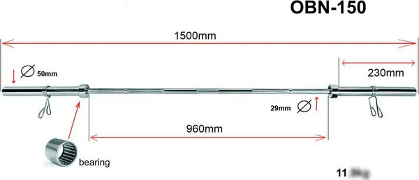 Гриф для штанги Alpin OBN-150
