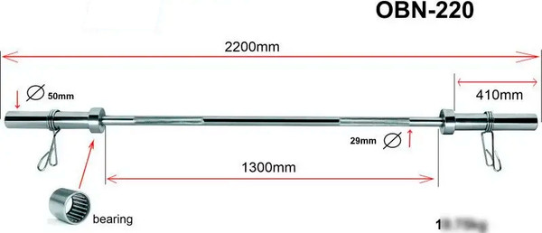 Гриф для штанги Alpin OBN-220