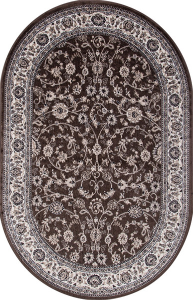 Ковер Merinos Valencia Deluxe d251-OVAL-BROWN - фото