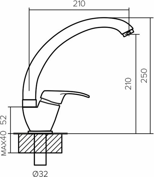 Смеситель Polygran Денеб
