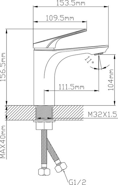 Смеситель Econoce D35 710 / EC0710BL