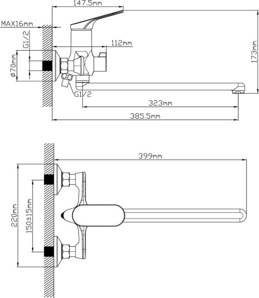Смеситель Econoce D35 760 / EC0762
