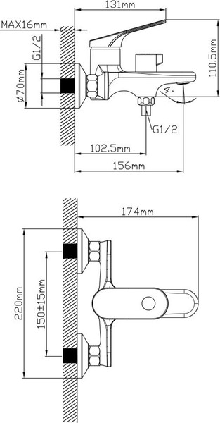 Смеситель Econoce D35 710 / EC0712BL
