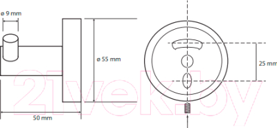 Крючок для ванной Bemeta White 104106034