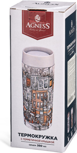 Термокружка Agness Город 798-113
