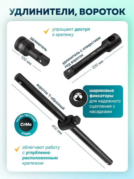 Универсальный набор инструментов ILOforce IF-6143-5MPB