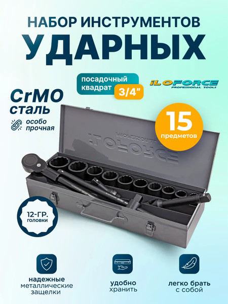 Универсальный набор инструментов ILOforce IF-6143-9MPB