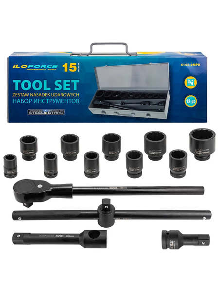 Универсальный набор инструментов ILOforce IF-6143-9MPB