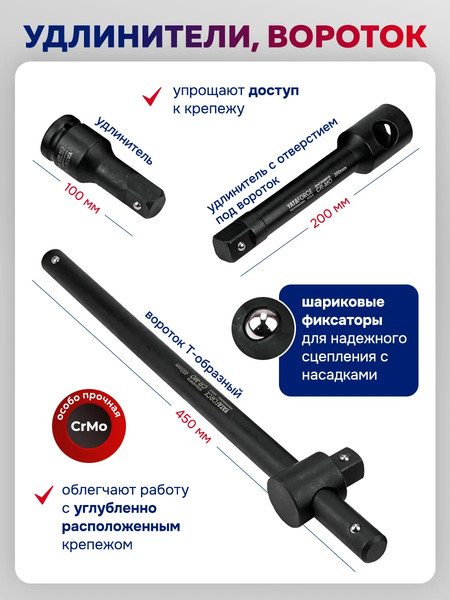 Универсальный набор инструментов Yataforce YF-6143-9MPB