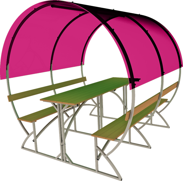 Беседка ИМпласт Радуга 25х25/ 15389 - фото