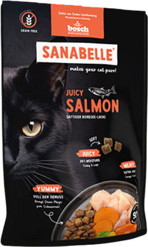 Полувлажный корм для кошек Bosch Petfood Sanabelle Juicy с лососем - фото