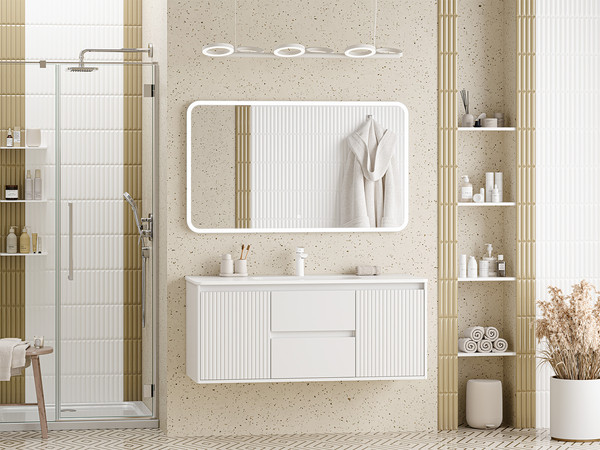 Тумба с умывальником Brevita Wine 120 / Win-09120-01-01-2Я+B-OND120-01 - фото