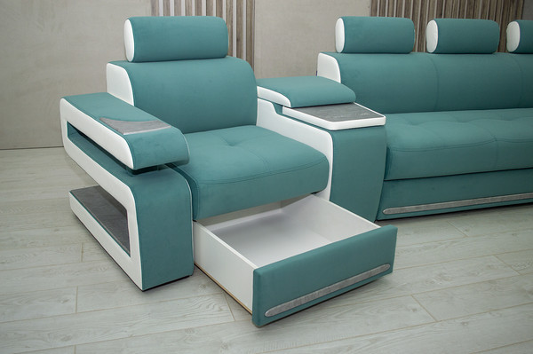 Диван Петрамебель Марсель люкс модульный левый