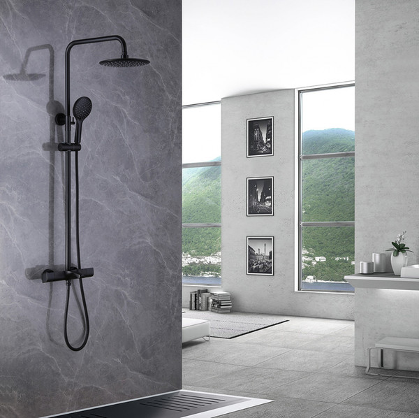 Душевая система со смесителем Abber Thermostat AF8516BL