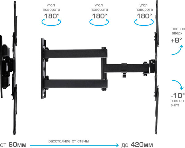 Кронштейн для телевизора VLK Trento-27
