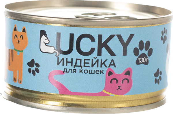 Влажный корм для кошек LUCKY С индейкой / TUZ926 - фото