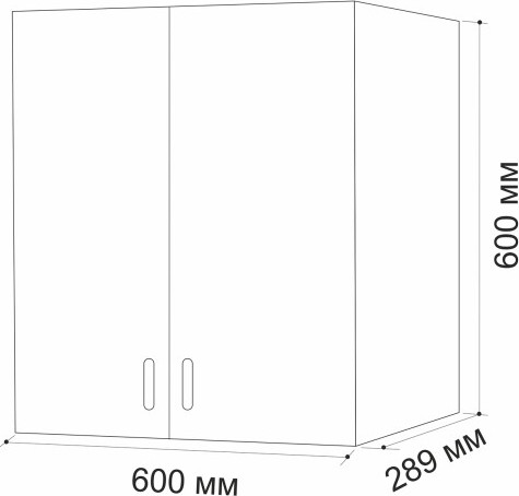 Шкаф навесной для кухни No Brand 60 / 528738