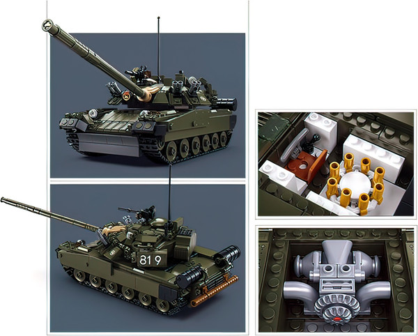 Конструктор Sluban Модельки. Основной танк M38-B1178 / 10890981