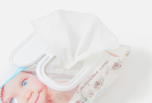 Влажные салфетки детские Папа Мама С экстрактом хлопка